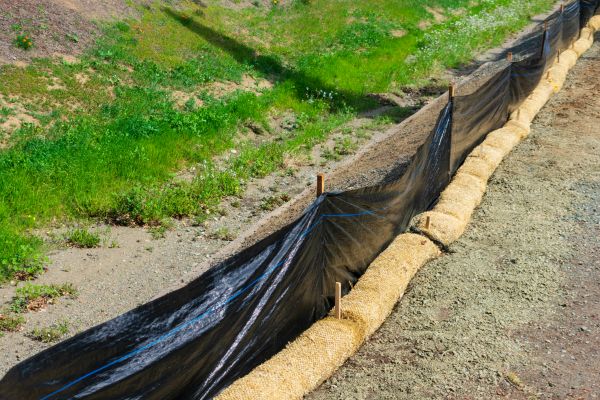 Straw Wattle Installation in Lewes