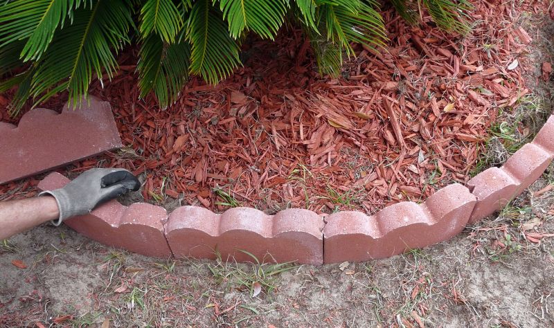 Red Mulch Installation