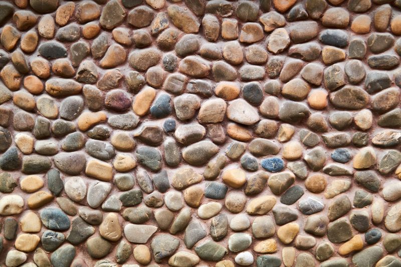 River Stone Installation